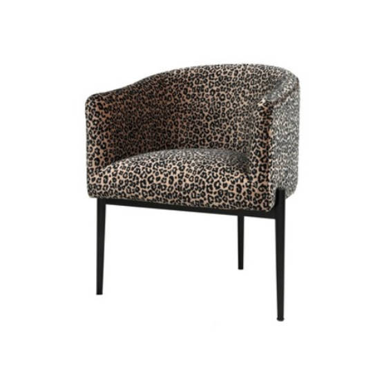 Audrey Chair Champagne Leopard Print